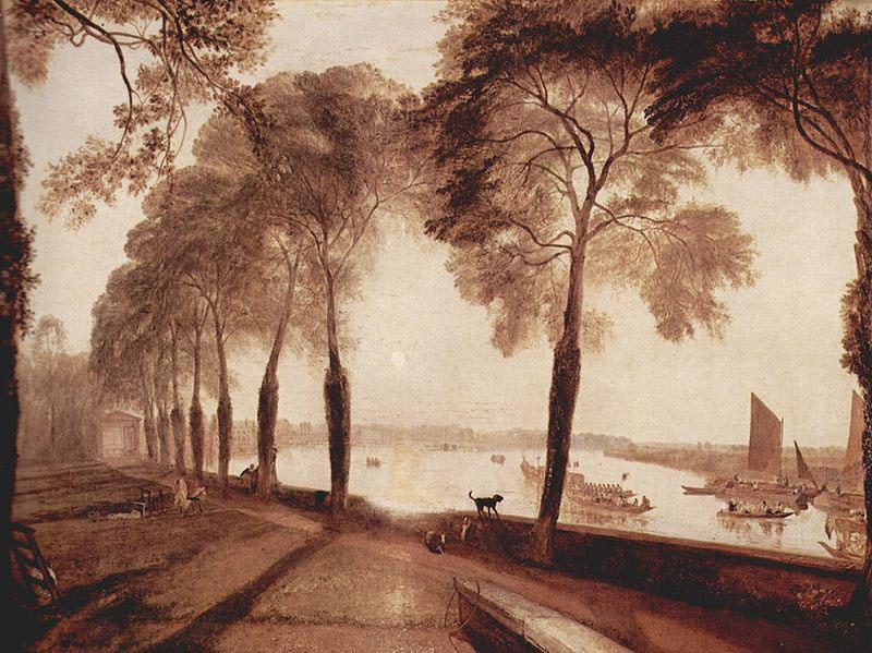 Joseph Mallord William Turner Mortlake Terrace, der Wohnsitz von W. Sliam Moffat, Sommerarbend